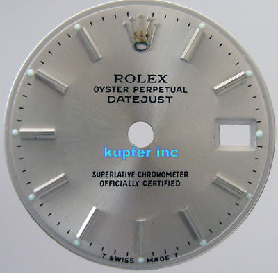 Rolex Ladies Datejust Dial - Silver - Kupfer Jewelry