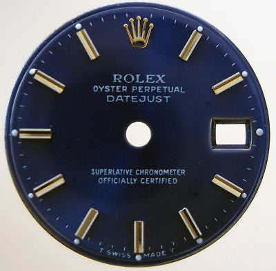 Rolex Ladies Datejust Dial - Blue - Kupfer Jewelry