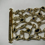 "Blue Opera" Flexible wide cuff Bracelet by Kupfer Design